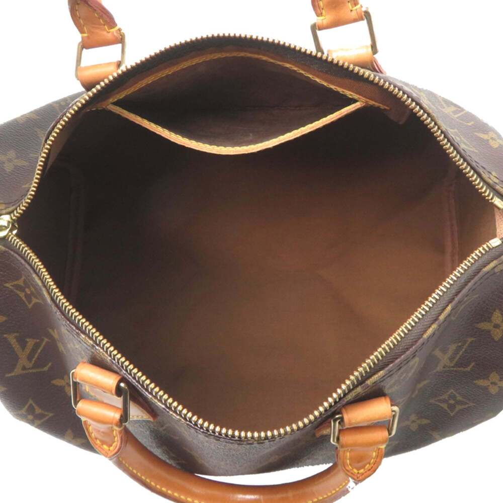 LOUIS VUITTON Brown Monogram Speedy 30 Boston Bag - Picture 6 of 9